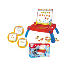 Table d&#39;apprentissage en plastique pour enfants Ensemble de construction Étude Table Toy En71 / 6p